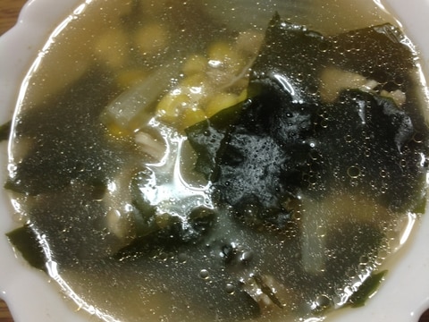 鶏ささみの中華スープ